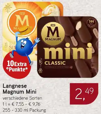 Dornseifer Langnese Magnum Mini 255-330 ml Packung Angebot