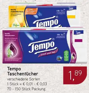 Dornseifer Tempo Taschentücher Angebot