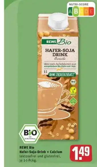 REWE Rewe Bio-Hafer-Soja-Drink+Calcium Angebot