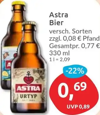 Budni Astra Bier 330 ml Angebot