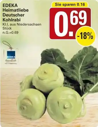 WEZ EDEKA Heimatliebe Deutscher Kohlrabi Angebot