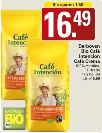 WEZ Darboven Bio Café Intencion Café Crema 1 kg Angebot