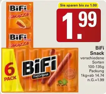 WEZ BiFi Snack 100-135g Packung Angebot