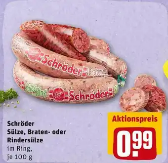 REWE Schröder sülze, braten- oder rindersülze Angebot