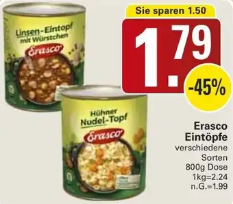 WEZ Erasco Eintöpfe 800 g Dose Angebot