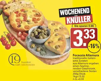 WEZ Focaccia Altamura 250 g Angebot