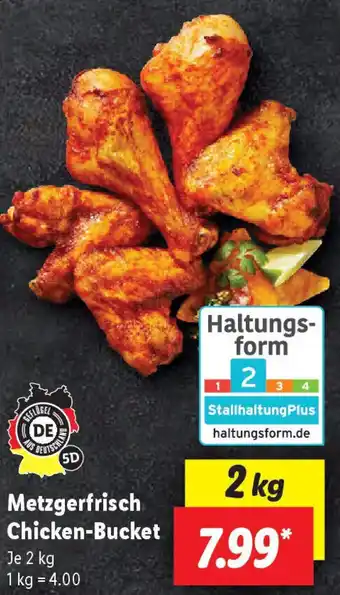 Lidl Metzgerfrisch Chicken-Bucket 2 kg Angebot