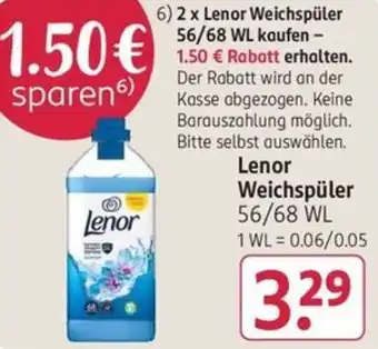 Rossmann Lenor Weichspüler 56/68 WL Angebot