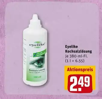 REWE Eyelike kochsalzlösung Angebot