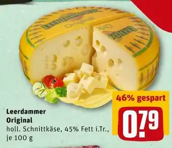 REWE Leerdammer schnittkäse original Angebot