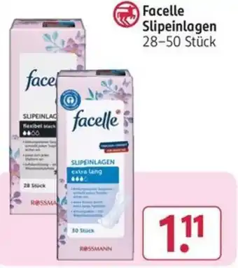 Rossmann Facelle Slipeinlagen 28-50 Stück Angebot