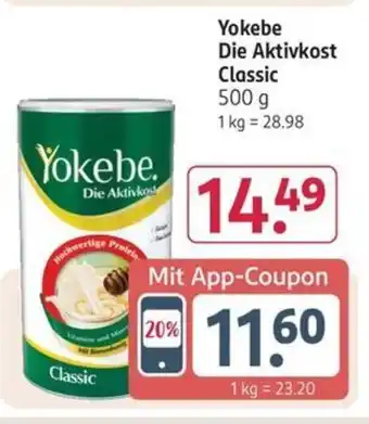 Rossmann Yokebe. Die Aktivkos Classic 500 g Angebot