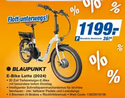 expert Techno Land BLAUPUNKT E-Bike Lotte (2024) Angebot