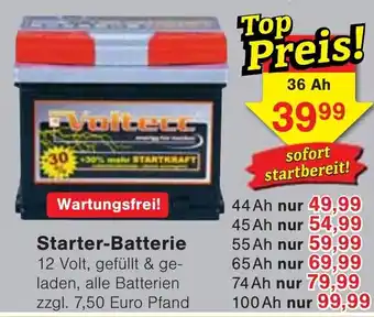 Wiglo Wunderland Starter-Batterie 12 Volt 36Ah Angebot