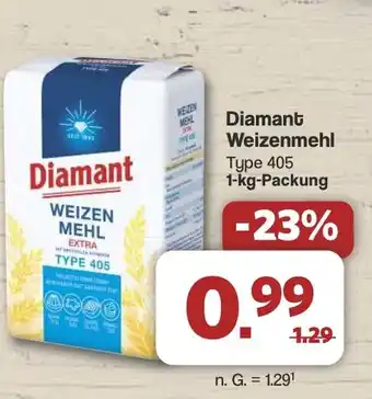 Famila Nord West Diamant Weizenmehl 405 1-kg-Packung Angebot