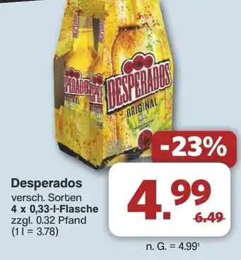 Famila Nord West Desperados4 x 0,33-1-Flasche Angebot