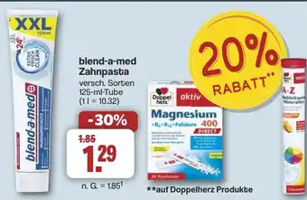 Famila Nord West blend-a-med Zahnpasta 125ml Tube Angebot