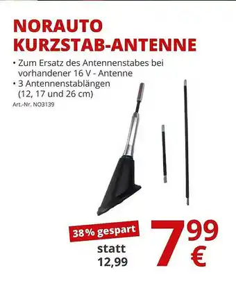 A.T.U. Norauto Kurzstab-antenne Angebot