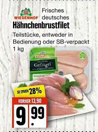 Edeka Frischemarkt Wiesenhof Hähnchenbrustfilet Angebot