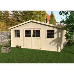 toom Baumarkt décor et jardin Gartenhaus 'Floridan N1' Fichtenholz naturbelassen 478 x 398 cm Angebot
