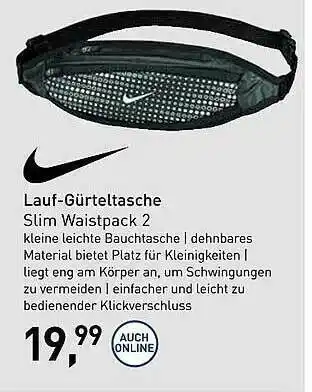 Intersport Lauf-gürteltasche Slim Waistpack 2 Angebot