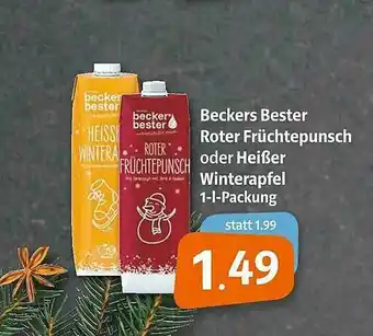 Markant Markt Beckers Bester Roter Früchtepunsch Oder Heißer Winterapfel Angebot