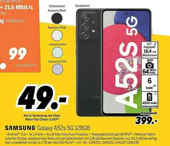 MEDIMAX Samsung Galaxy A52s 5g 128gb Angebot