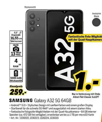 MEDIMAX Samsung Galaxy A32 5g 64gb Angebot