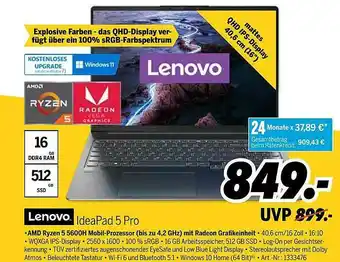 MEDIMAX Lenovo Ideapad 5 Pro Angebot