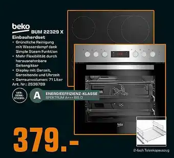 Saturn Beko Bum 22329x Einbauherdset Angebot