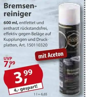 Sonderpreis Baumarkt Bremsen- reiniger 600 ml, Angebot