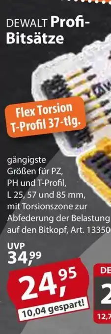 Sonderpreis Baumarkt DEWALT Profi- Bitsätze Angebot