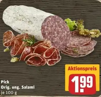 REWE Center Pick Orig.ung Salami 100g Angebot