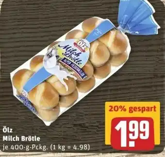 REWE Center Olz Milch Brötle 400g Angebot