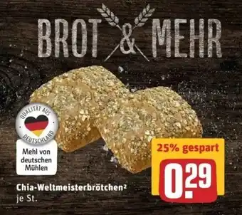 REWE Center Chia Weltmeisterbrötchen Angebot