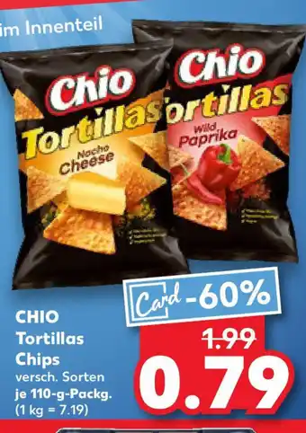 Kaufland CHIO Tortillas Chips je 110-g-Packg. Angebot