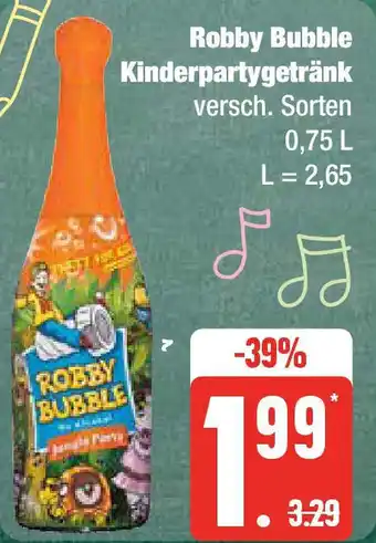 Edeka Robby Bubble Kinderpartygetränk 0,75 l Angebot