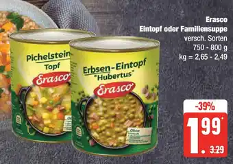 Edeka Erasco Eintopf oder Familiensuppe 750-800 g Angebot