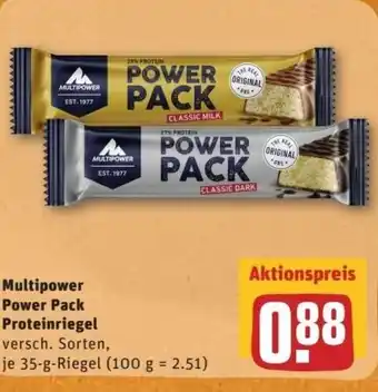 REWE Center Multipower Power Pack Proteinriegel Angebot