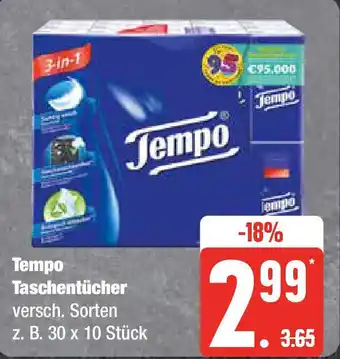 Edeka Tempo Taschentücher Angebot
