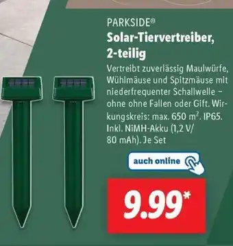 Lidl PARKSIDE Solar-Tiervertreiber, 2-teilig Angebot