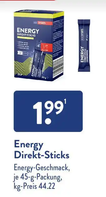 Aldi Süd Energy Direkt-Sticks 45 g Angebot