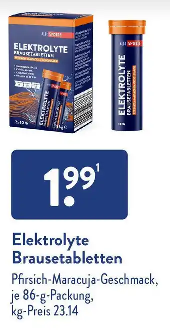 Aldi Süd Elektrolyte Brausetabletten 86 g Angebot