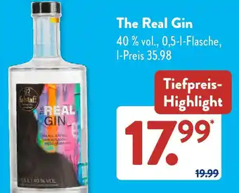 Aldi Süd The Real Gin 40% vol., 0,5 l Angebot