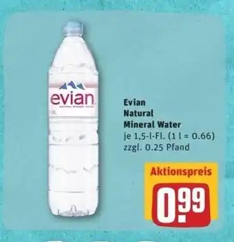 REWE Center Evian Natural Mineral Water Angebot