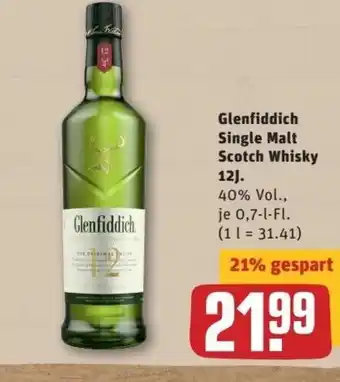 REWE Center Glenfiddich Single Malt Scotch Whisky 12j Angebot