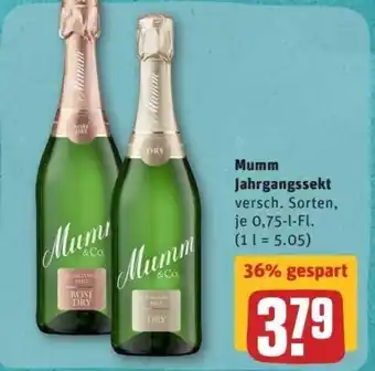 REWE Center Mumm Jahrgangssekt Angebot