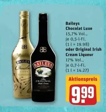 REWE Center Baileys Chocolat Lux oder Original Irish Cream Liiqueur Angebot