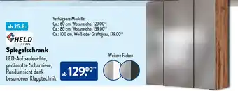 Aldi Süd HELD Spiegelschrank Angebot