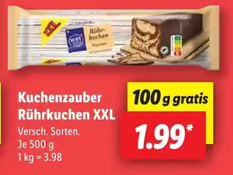 Lidl Kuchenzauber Rührkuchen XXL 500 g Angebot